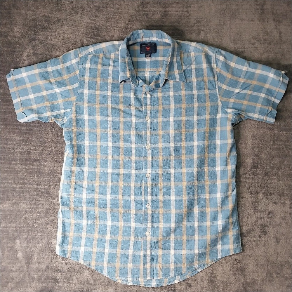 Saddlebred Shirt Button Down Mens Medium Long Sleeve Casual Multicolor